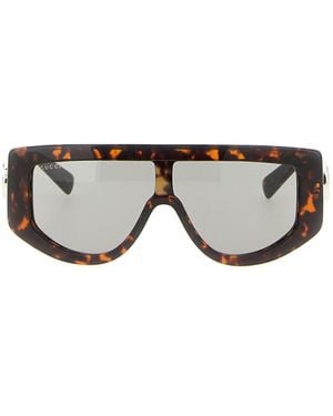 Gucci Rechteckige -Sonnenbrille - Grau