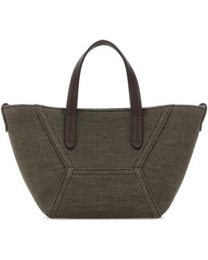 Brunello Cucinelli Fabric Handbag - Brown