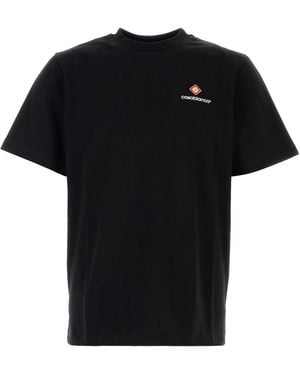 CASABLANCA Cotton T Shirt - Black