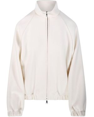 Max Mara Pure Wool And Cotton Jacket - White