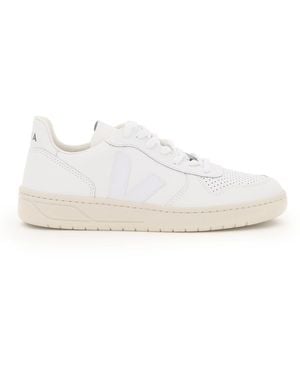 Veja White Brown V 10 Leather Sneakers in Black for Men Lyst UK