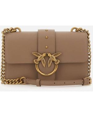 Pinko Love One Mini -schoudertas - Naturel