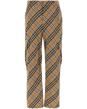 Burberry Hose Mit Cargotaschen - Natur