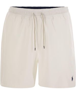 Polo Ralph Lauren Traveller Classic 14.6 Cm Beach Boxers - White