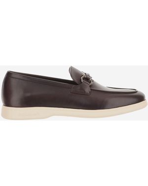 Ferragamo Leder-Loafer - Braun