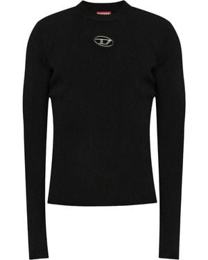 DIESEL Maglione A Mezzo Collo - Black