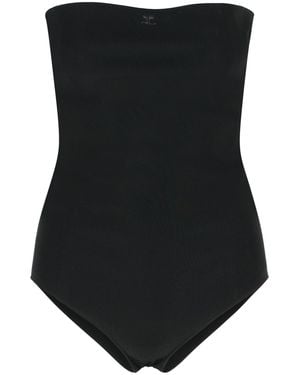 Courreges Courreves Black Viscose Mischbodyuit - Schwarz