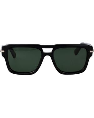 Ferragamo Rectangular Sunglasses Sf2070 S 001 - Black