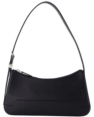 Marni Schwarze Leder-Schultertasche Mit Kette