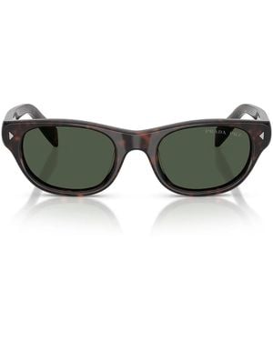 Prada Sonnenbrille Prc08 S 17 N90 V Braun/Dunkelgrün Damen Polarisiert