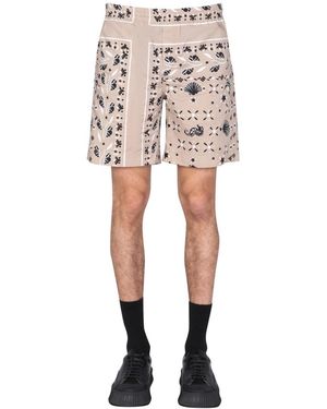 MSGM Paisley Shorts - Natural