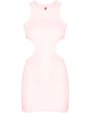 Reina Olga Cuted Detail Short Dress - Roze