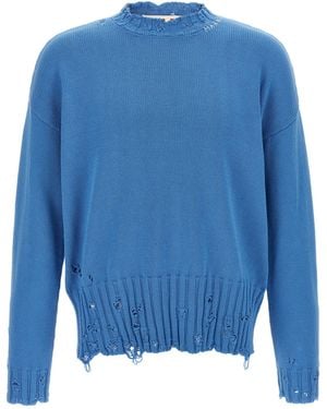 Marni Logo Embroidery Sweater - Blau