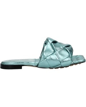 Bottega Veneta Clogs And Mules Sky/Ice Moon Leather - Green