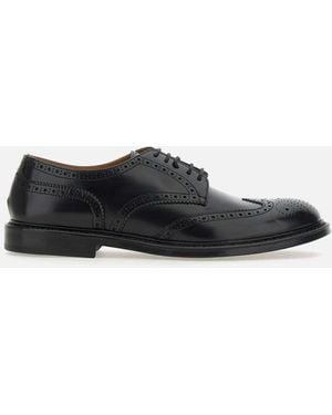 Doucal's Pferdeleder Schnürschuhe - Weiß