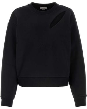 McQueen 'Cut And Sew' Sweatshirt - Black