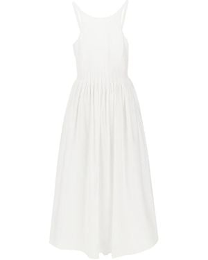 Emporio Armani Cotton Long Dress - White