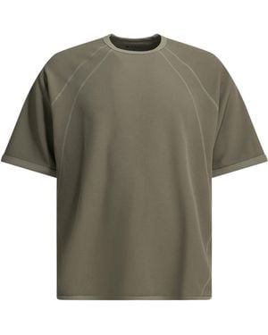 Goldwin "mesh Wf Actinoid" T-shirt Met Ronde Hals - Groen