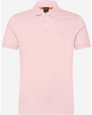 BOSS Stretch Cotton Polo Shirt - Pink