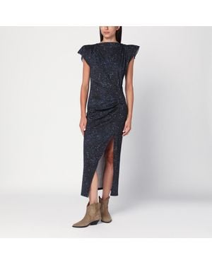 Isabel Marant Mid Length Dress With Midnight Print - Blue