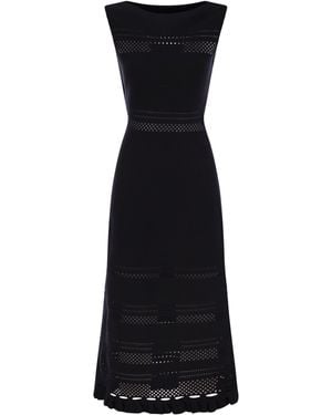 Fabiana Filippi Light Cotton Sleeveless Dress - Black