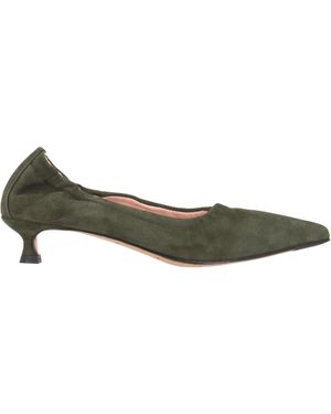 LA ROSE Decollete' Elast Camoscio - Grün