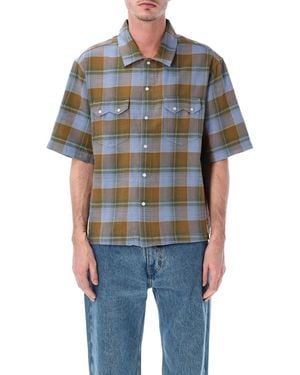 Levi's Checked Short-Sleeve Shirt - Blue