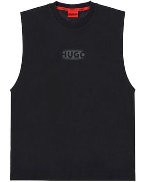 HUGO Top With Logo - Black