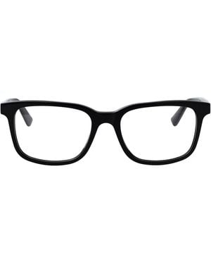 McQueen Transparent Recycled Acetate Glasses - Black