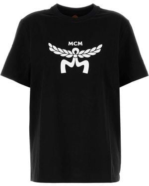 MCM Zwart Katoenen T -shirt