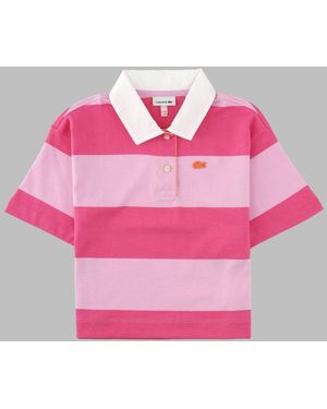 Lacoste Lcg Stripe Polo Z4H - Pink