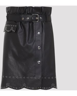 Marni Leather Skirt - Schwarz