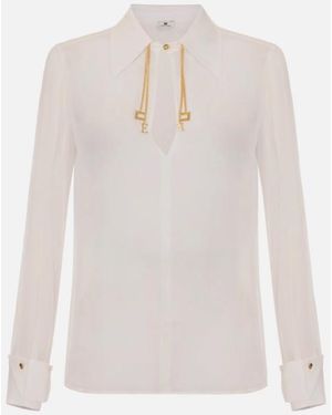 Elisabetta Franchi Georgette Shirt - White