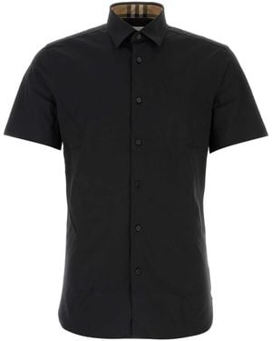 Burberry Momogram Pattern Shirt - Black