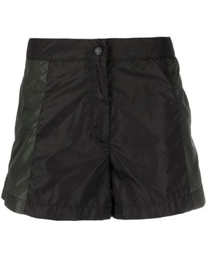 Moncler Logo-Embossed Two-Tone Shorts - Black