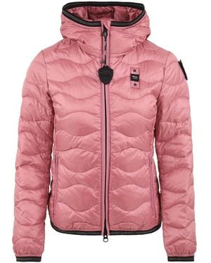 Blauer Mäntel Pink