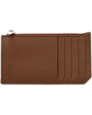 Saint Laurent Document Holder Skin - Brown