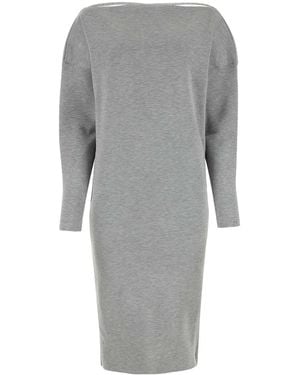 Gucci Round Neck Dress - Grey