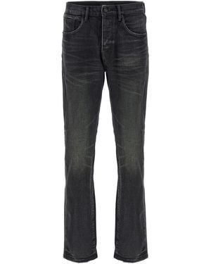 Purple P005 Double Dip Coated Jeans - Grey