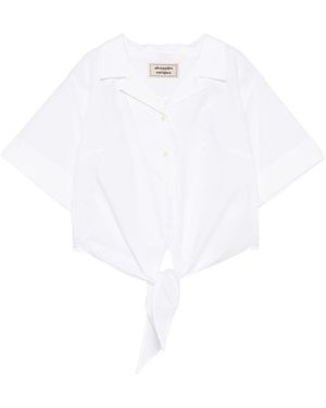 ALESSANDRO ENRIQUEZ Baumwollhemd - Weiß