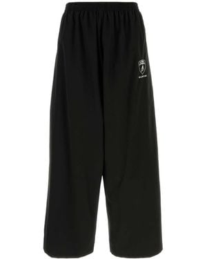 Balenciaga Tech Fabric X Automobili Lamborghini Wide-Leg Pant - Black