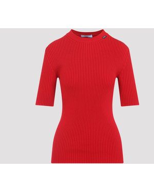 Prada Geripptes Oberteil von - Rot