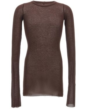 Rick Owens Rib' T-Shirt - Braun
