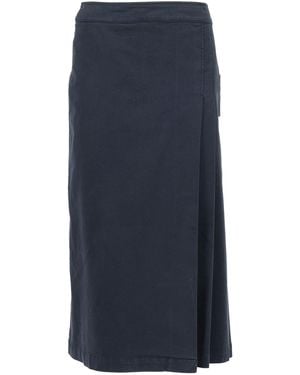 Aspesi Maxi Skirt With High Waist - Blue