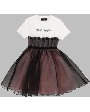 KARL LAGERFELD Mini Dress For Girls - Brown