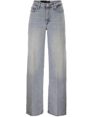 7 For All Mankind Lotta Tailorless Wide Leg Luxe Vintage Denim Jeans - Grey