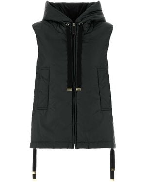 MM THE CUBE Greengo Sleeveless Puffer Jacket - Black