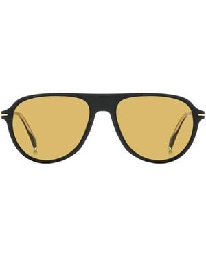 David Beckham Sonnenbrille Db 1200/S 003 Ho Schwarz/Gelb Herren - Braun