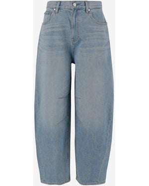 Helmut Lang Cotton Denim Cocoon Jeans - Blauw