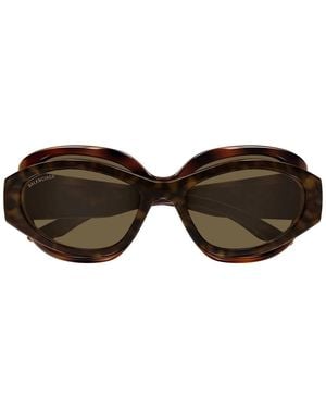 Balenciaga Sonnenbrille Bb0456 S 003 Braun/Braun Unisex